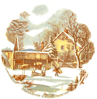 Currier & Ives " The Farmer's Home"