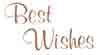 BEST WISHES BITS GOLD SHEET OF 4