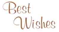 BEST WISHES BITS GOLD SHEET OF 4