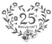 25th Anniversary Heart - Platinum