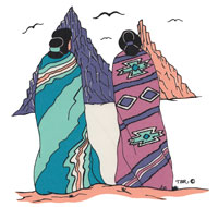 Women with Blanket