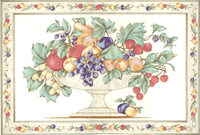 Crystal Bordered Fruit Bowl Mural