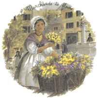 Artisan of Yesterday Picking Flowers